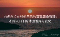 白虎自扣在线使用后的直观印象整理：不同入口下的体验差异与变化