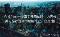 白虎91的一次真实使用体验：内容分类与推荐逻辑的理解笔记，白虎t恤