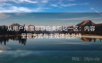 从用户角度聊聊白虎网站一区：内容呈现方式与主观体验总结