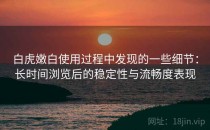 白虎嫩白使用过程中发现的一些细节：长时间浏览后的稳定性与流畅度表现