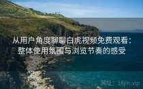 从用户角度聊聊白虎视频免费观看：整体使用氛围与浏览节奏的感受