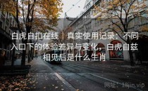 白虎自扣在线｜真实使用记录：不同入口下的体验差异与变化，白虎自兹相见后是什么生肖