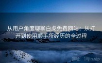 从用户角度聊聊白虎免费网站：从打开到使用顺手所经历的全过程
