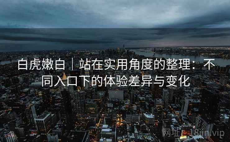 白虎嫩白|站在实用角度的整理:不同入口下的体验差异与变化 第2张 白虎嫩白|站在实用角度的整理:不同入口下的体验差异与变化 第2张