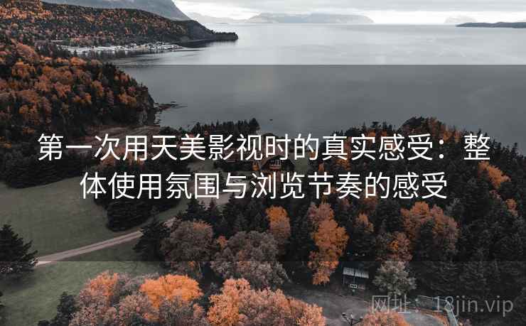 第一次用天美影视时的真实感受：整体使用氛围与浏览节奏的感受  第1张
