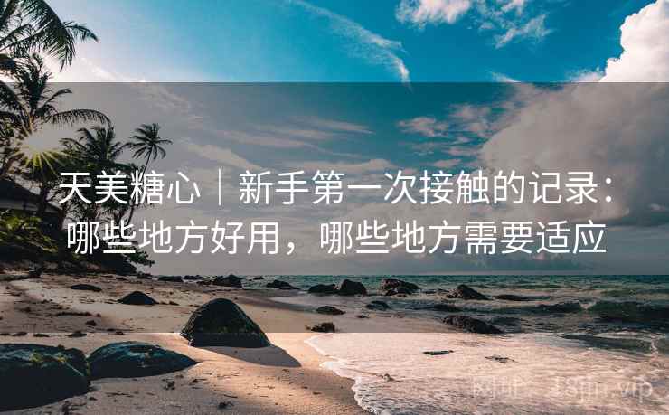 天美糖心|新手第一次接触的记录:哪些地方好用,哪些地方需要适应 第2张 天美糖心|新手第一次接触的记录:哪些地方好用,哪些地方需要适应 第2张