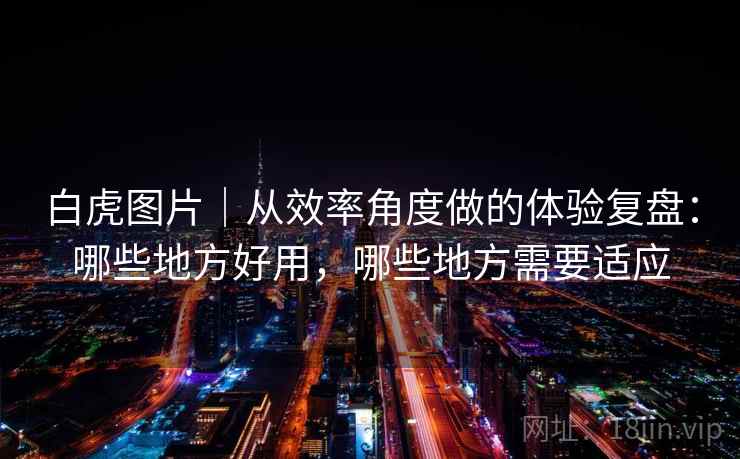 白虎图片|从效率角度做的体验复盘:哪些地方好用,哪些地方需要适应 第2张 白虎图片|从效率角度做的体验复盘:哪些地方好用,哪些地方需要适应 第2张