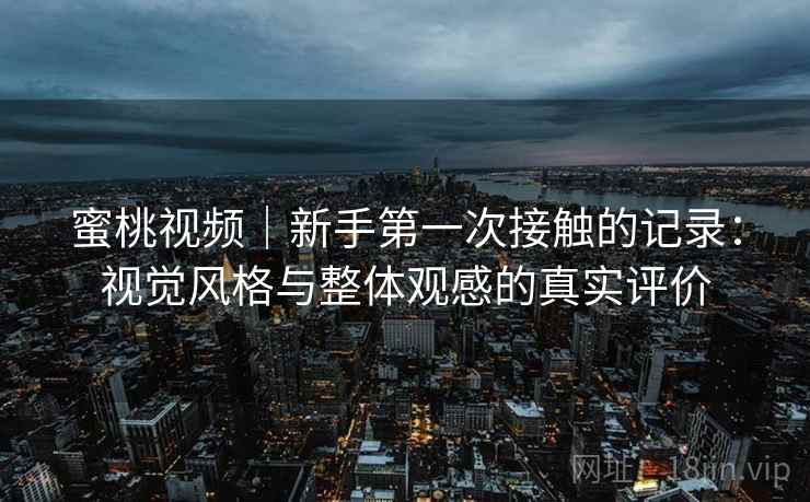 蜜桃视频|新手第一次接触的记录:视觉风格与整体观感的真实评价 第1张 蜜桃视频|新手第一次接触的记录:视觉风格与整体观感的真实评价 第1张